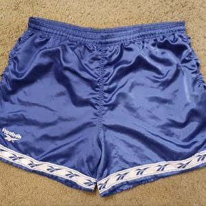 Reebok Blue Athletic Shorts with White Trim